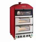 King Edward Pizza King Oven and Warmer PK2W Red