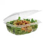 Vegware Compostable PLA Hinged-Lid Deli Containers 680ml / 24oz (Pack of 200) - Image 6