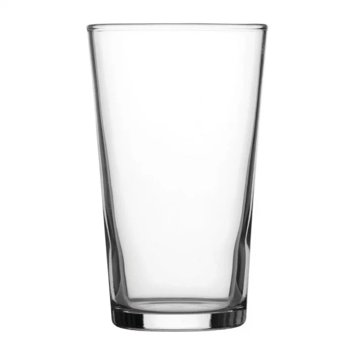 Utopia Nucleated Toughened Conical Beer Glasses 280ml CE Marked (Pack of 48) - Image 1