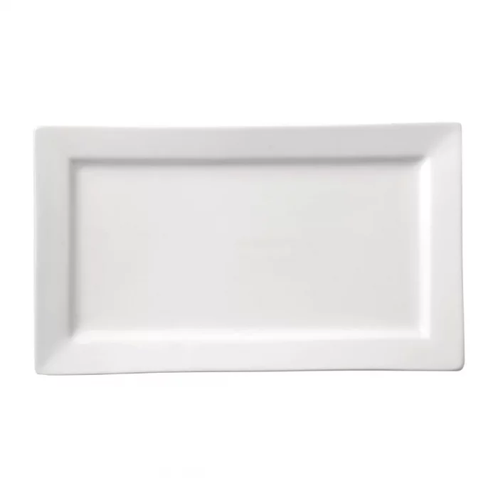 Utopia Titan Rectangular Plates White 180mm x 300mm (Pack of 12) - Image 1