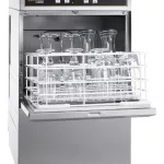 Hobart Ecomax G404SW-12B 390mm Basket Frontloading Commercial Glasswasher with Integral Water Softener & Drain Pump  16 Pint Capacity
