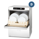 DC ED50D Economy Range 500mm Basket Frontloading Commercial Dishwasher with Drain Pump  18 Plates