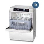 DC EG40D Economy Range 400mm Basket Frontloading Commercial Glasswasher with Drain Pump  16 Pint Capacity