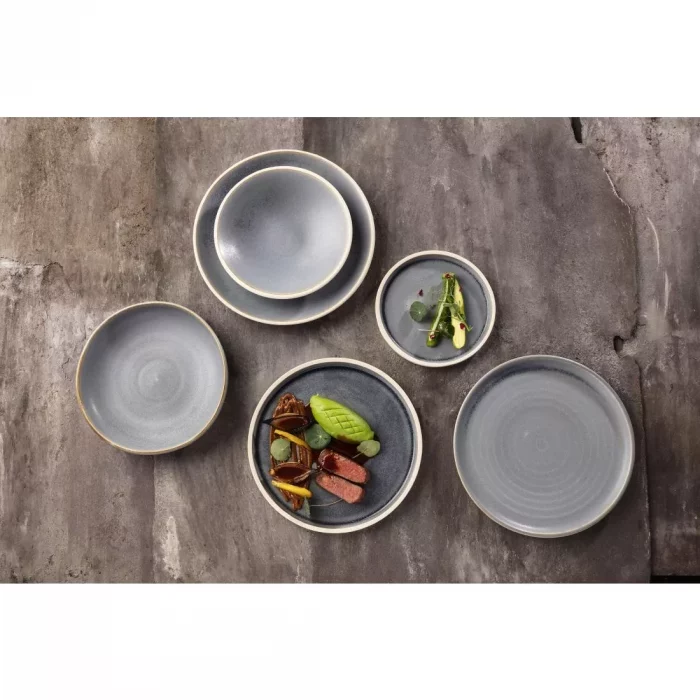 Olympia Canvas Coupe Bowl Blue Granite 230mm (Pack of 6) - Image 2