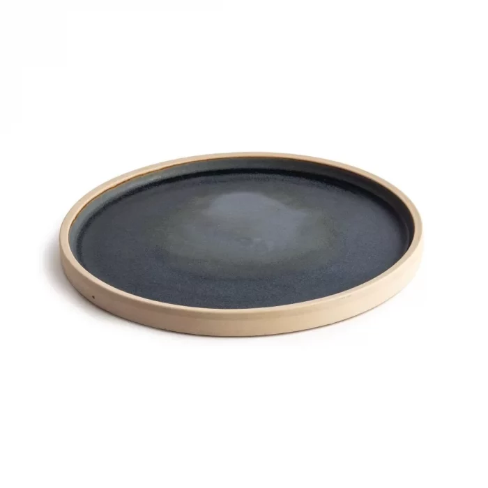 Olympia Canvas Flat Round Plate Blue Granite 250mm (Pack of 6) - Image 3