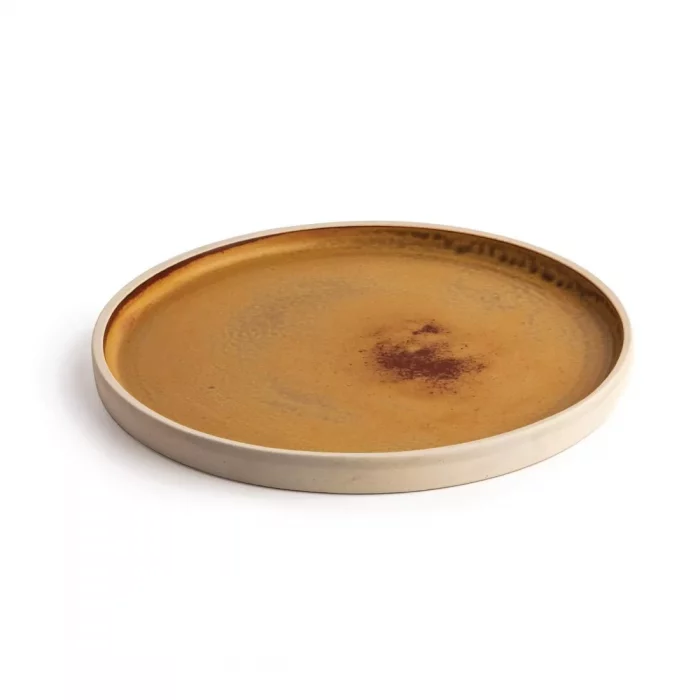 Olympia Canvas Flat Round Plate Sienna Rust 250mm (Pack of 6) - Image 5