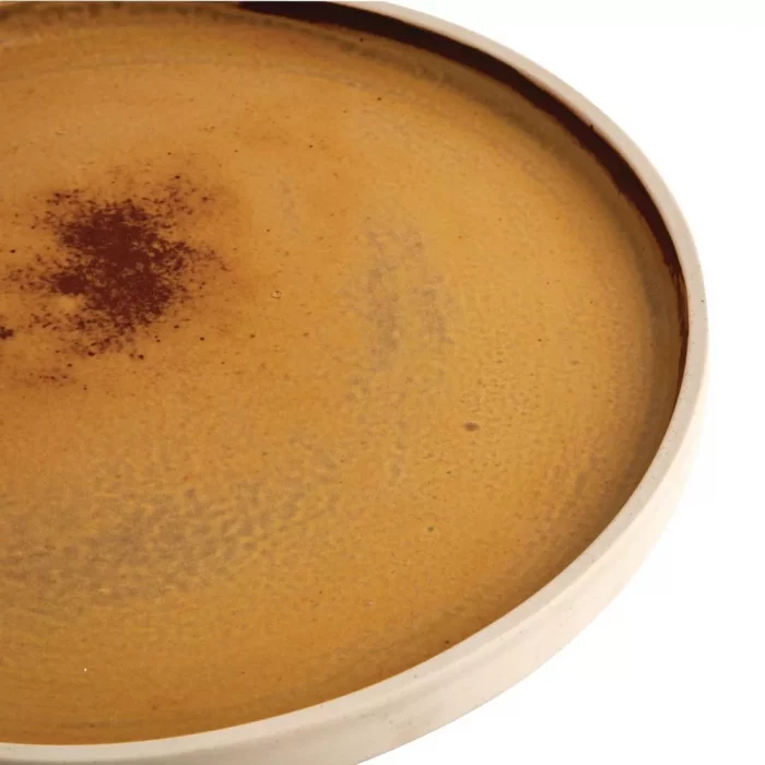 Olympia Canvas Flat Round Plate Sienna Rust 250mm (Pack of 6) - Image 6