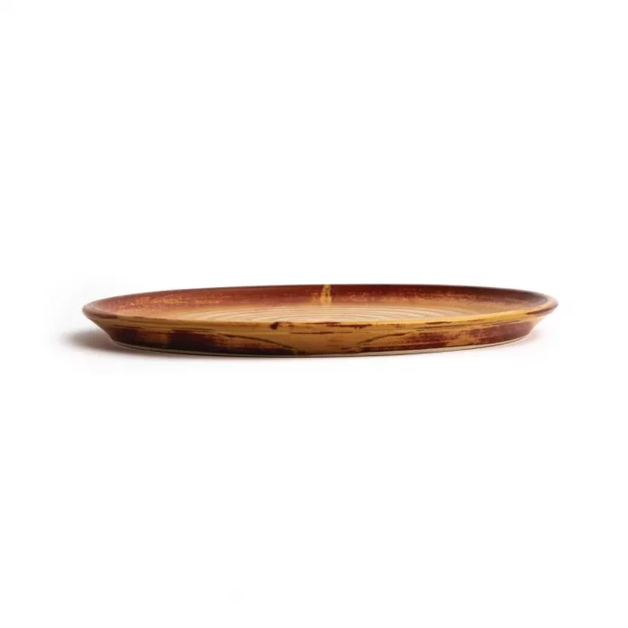 Olympia Canvas Small Rim Round Plate Sienna Rust 265mm (Pack of 6) - Image 8