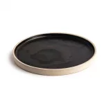 Olympia Canvas Flat Round Plate Delhi Black 250mm (Pack of 6) - Image 3