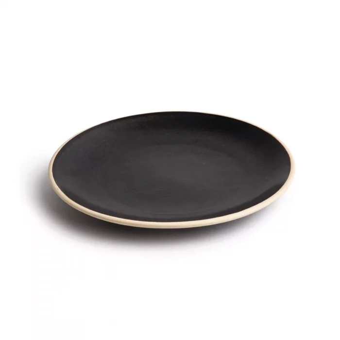Olympia Canvas Concave Plate Delhi Black 270mm (Pack of 6) - Image 3