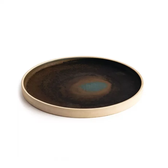 Olympia Canvas Flat Round Plate Green Verdigris 250mm (Pack of 6) - Image 3
