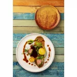 Olympia Canvas Small Rim Round Plate Murano White 265mm (Pack of 6) - Image 2