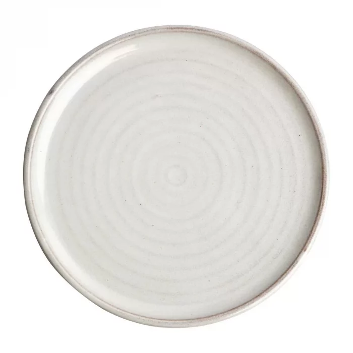 Olympia Canvas Small Rim Round Plate Murano White 265mm (Pack of 6) - Image 1