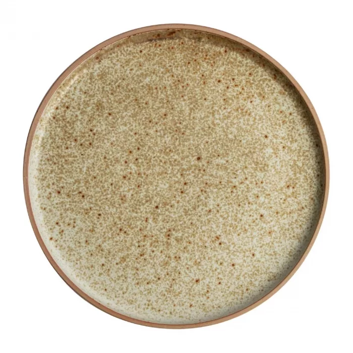 Olympia Canvas Flat Round Plate Wheat 250mm (Pack of 6) - Image 1