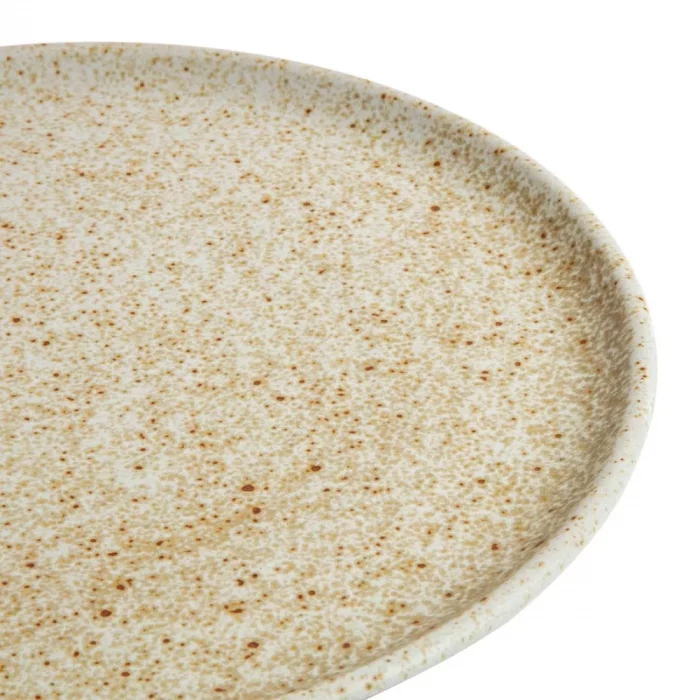 Olympia Canvas Small Rim Round Plate Wheat 265mm (Pack of 6) - Image 3