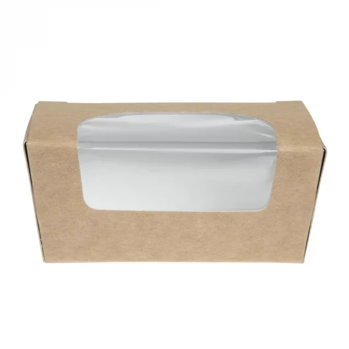 Colpac Compostable Kraft Cake Boxes With Window Small (Pack of 500) - Image 4