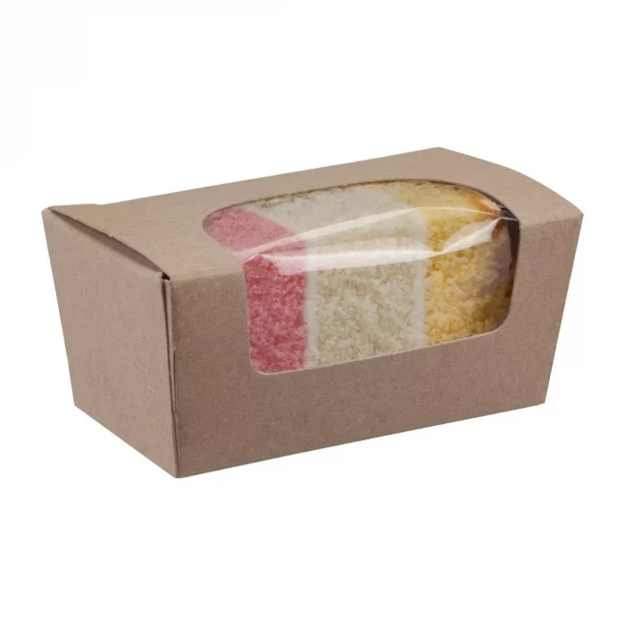 Colpac Compostable Kraft Cake Boxes With Window Small (Pack of 500) - Image 7