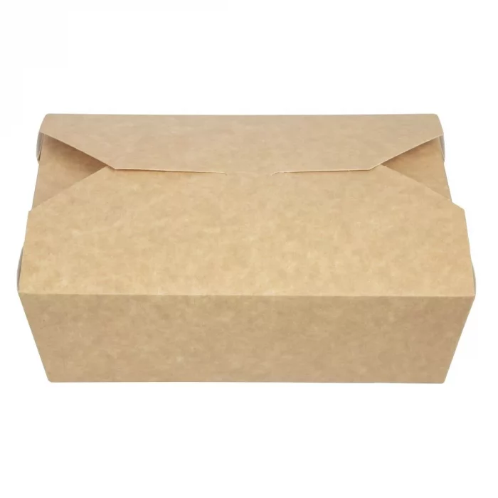 Colpac Recyclable Kraft Microwaveable Food Boxes 1950ml / 68oz (Pack of 200) - Image 2