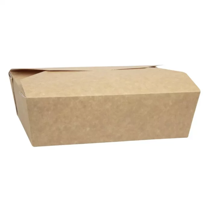 Colpac Recyclable Kraft Microwaveable Food Boxes 1950ml / 68oz (Pack of 200) - Image 3