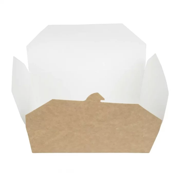 Colpac Recyclable Kraft Microwaveable Food Boxes 1950ml / 68oz (Pack of 200) - Image 4
