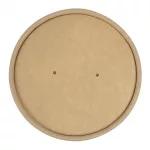 Colpac Recyclable Kraft Microwavable Soup Cup Lids 450ml / 16oz (Pack of 500) - Image 2