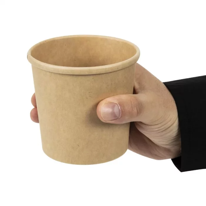 Colpac Recyclable Kraft Microwavable Soup Cups 350ml / 12oz (Pack of 500) - Image 6