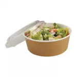 Colpac Recyclable Kraft Salad Pots With Lid Large 1300ml / 45oz (Pack of 150) - Image 5