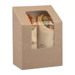 Colpac Compostable Kraft Tuck-Top Tortilla Wrap Packs With PLA Window (Pack of 500)