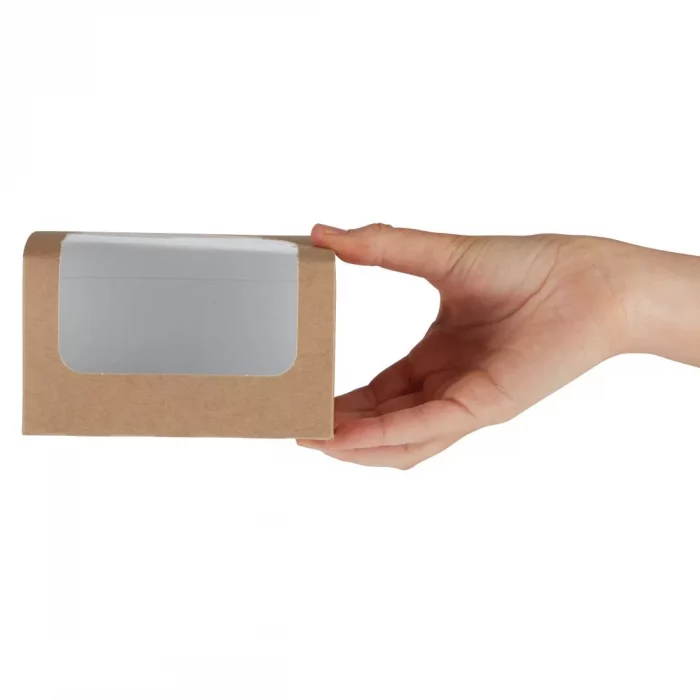 Colpac Compostable Kraft Sandwich Packs With PLA Window (Pack of 500) - Image 4