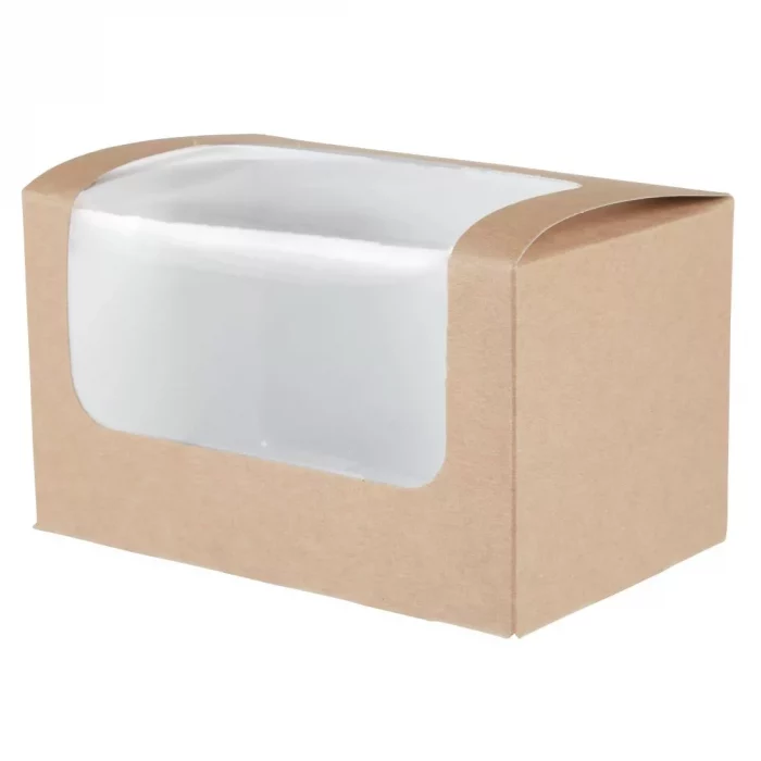 Colpac Compostable Kraft Sandwich Packs With PLA Window (Pack of 500) - Image 5