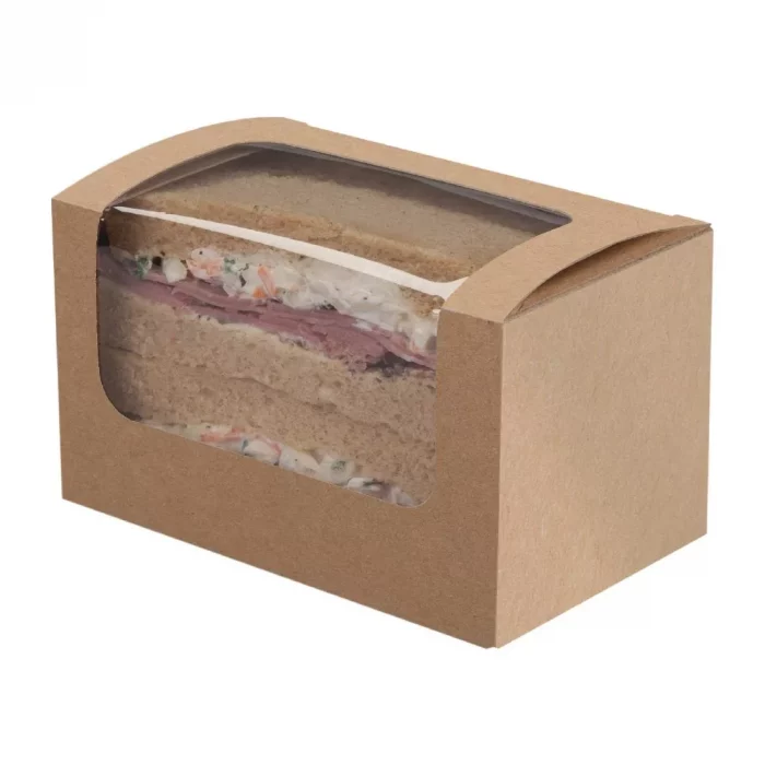 Colpac Compostable Kraft Sandwich Packs With PLA Window (Pack of 500) - Image 6