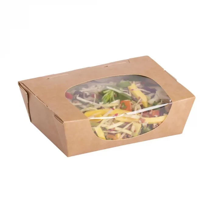 Colpac Zest Compostable Kraft Medium Salad Box 825ml/29oz (Pack of 250) - Image 2
