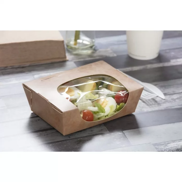 Colpac Zest Compostable Kraft Medium Salad Box 825ml/29oz (Pack of 250) - Image 9