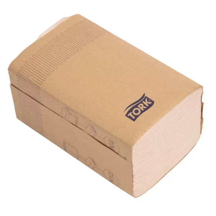 Tork Xpressnap Recycled Dispenser Napkin Natural 2Ply 1/2 Fold (Pack of 8x1000) - Image 1