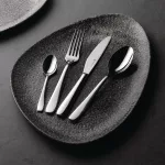 Churchill Studio Prints Raku Triangular Plates Quartz Black 356mm (Pack of 6) - Image 4