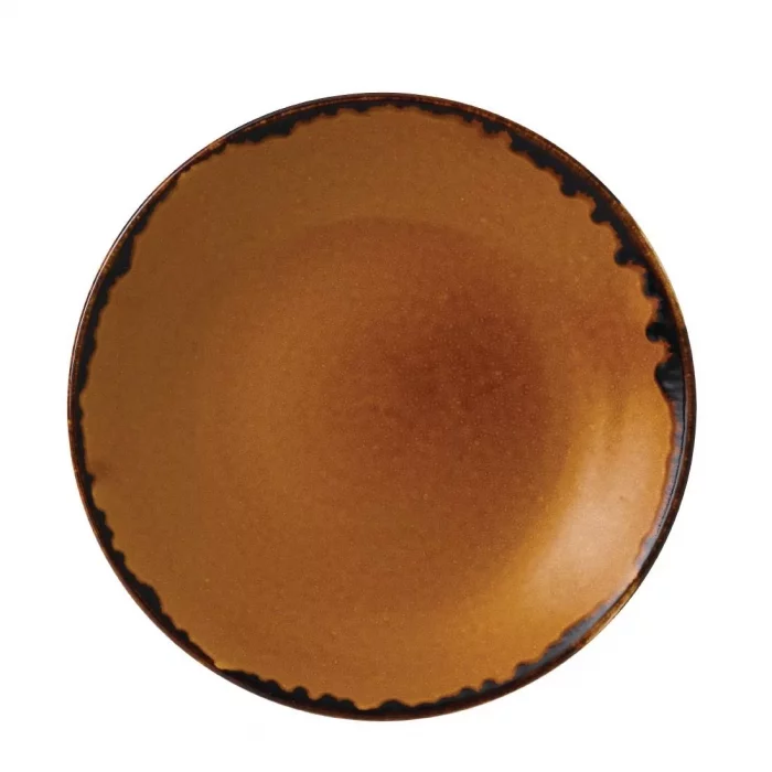 Dudson Harvest Deep Coupe Plates Brown 281mm (Pack of 12) - Image 1