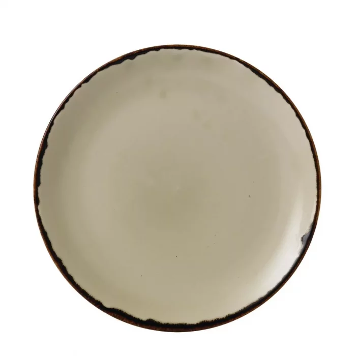 Dudson Harvest Evolve Coupe Plates Linen 260mm (Pack of 12) - Image 1