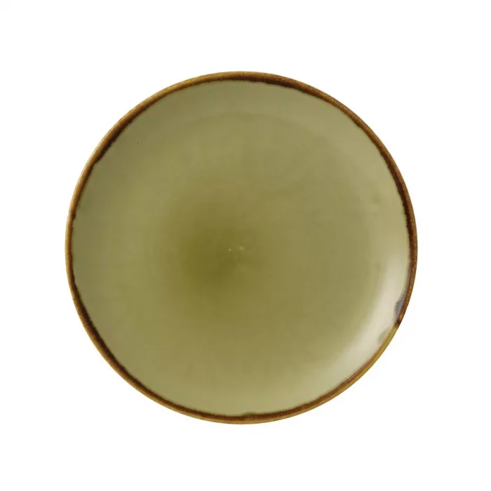 Dudson Harvest Evolve Coupe Plates Green 288mm (Pack of 12) - Image 1