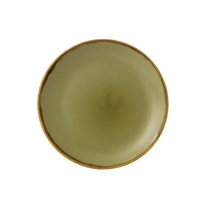 Dudson Harvest Evolve Coupe Plates Green 165mm (Pack of 12) - Image 1