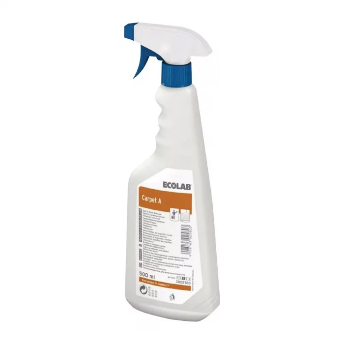 Ecolab Carpet A Carpet Cleaner For Water-Soluble Stains Ready To Use 500ml (6 Pack) - Image 1