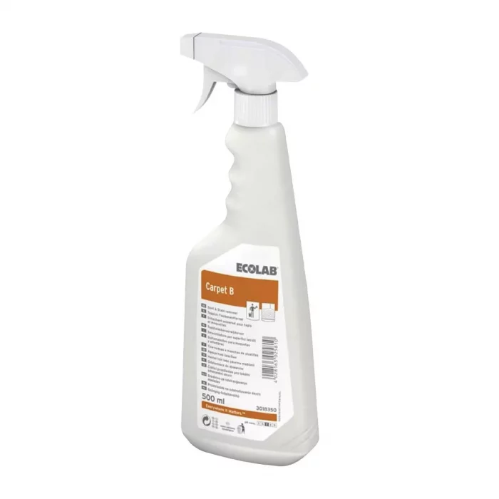 Ecolab Carpet B Carpet Cleaner For Oil & Fat-Based Stains Ready To Use 500ml (6 Pack) - Image 1