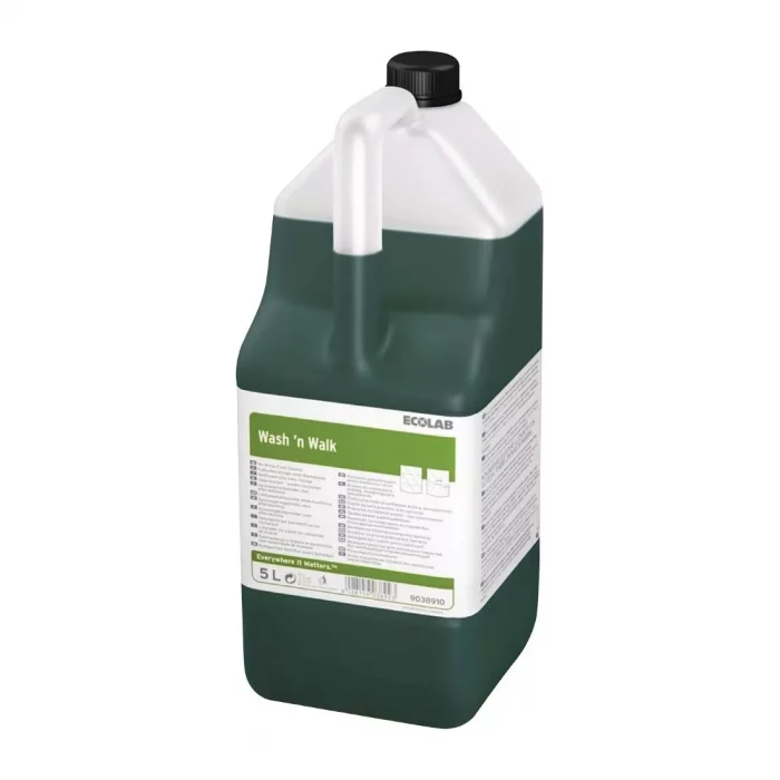 Ecolab Wash-n-Walk No-Rinse Biological Floor Cleaner Concentrate 5Ltr (2 Pack) - Image 1