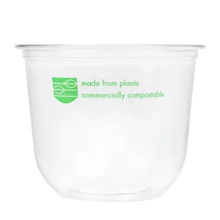 Vegware 96-Series Compostable PLA Deli Pots 12oz (Pack of 1000)