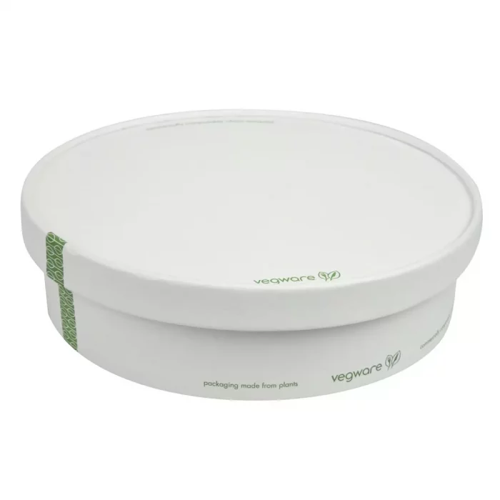 Vegware 185-Series Compostable Bon Appetit Wide PLA-lined Paper Food Bowls 26oz (Pack of 300) - Image 6
