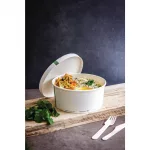 Vegware 185-Series Compostable Bon Appetit Wide PLA-lined Paper Food Bowls 48oz (Pack of 300) - Image 2