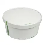 Vegware 185-Series Compostable Bon Appetit Wide PLA-lined Paper Food Bowls 48oz (Pack of 300) - Image 7
