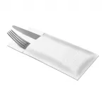 Tork Premium LinStyle Cutlery Napkins White (Pack of 12 x 50) - Image 3