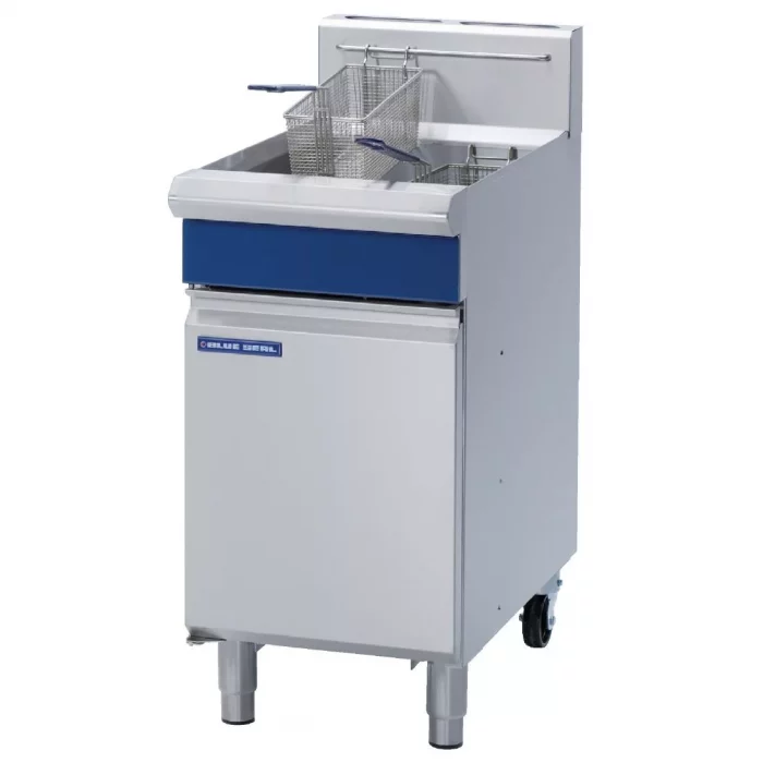 Blue Seal Single Tank Twin Basket Free Standing Propane Gas Fryer GT45 - Image 1