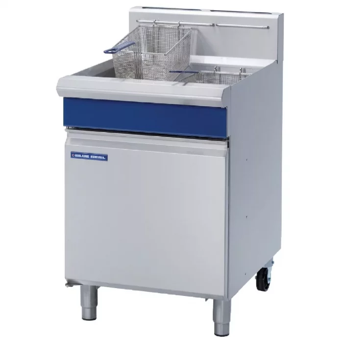 Blue Seal Single Tank Twin Basket Free Standing Propane Gas Fryer GT60 - Image 1