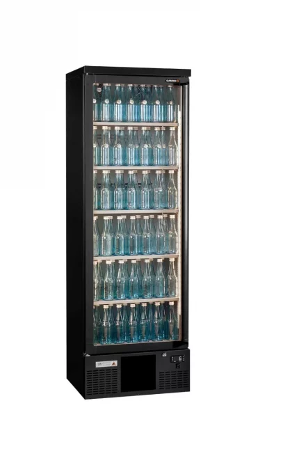 Gamko MG3/300LG Maxiglass Left Hand Hinged Glass Single Door Upright Bottle Cooler  300 Litres
